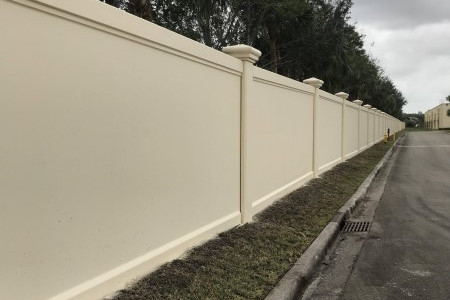 Exterior painting perimeter wall davie florida